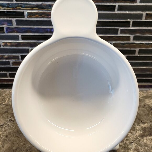 VINTAGE PYREX GRAB ITS BOWLS SET OF 4 CORNING WHITE ROUND SERVING STORAGE 1980s - Picture 7 of 11